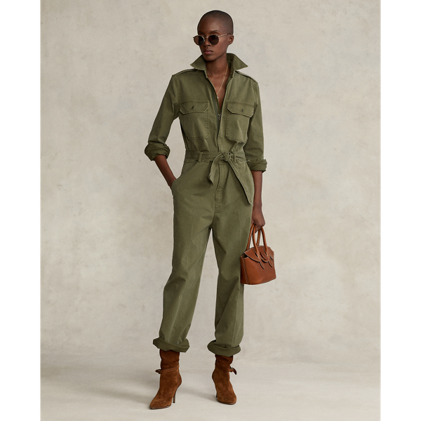 Twill Jumpsuit Ralph Lauren
