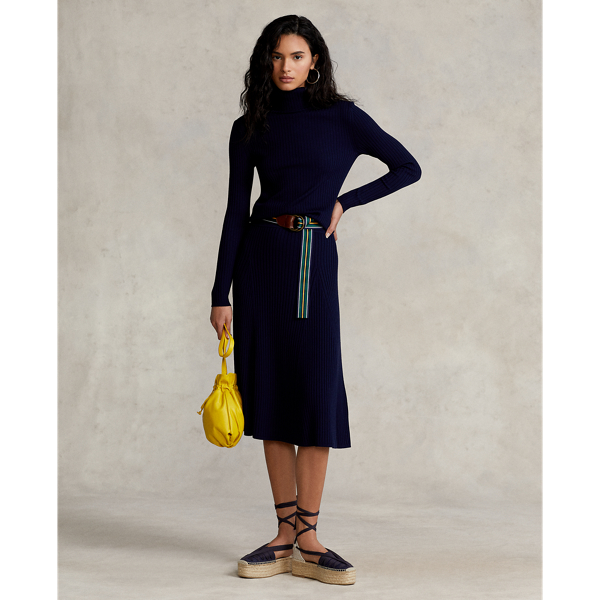 Ribbed Merino Wool Skirt