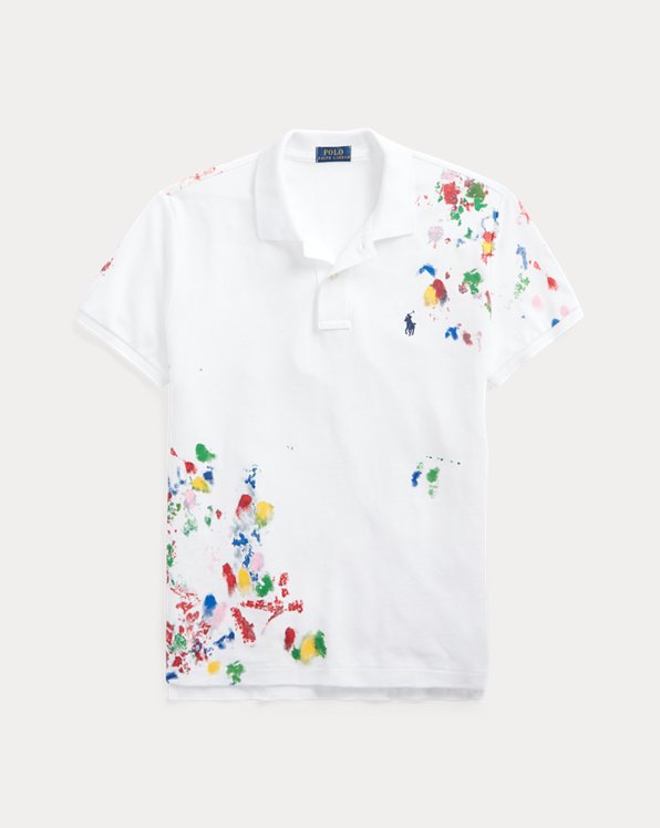 Paint-Splatter Classic Fit Polo Shirt