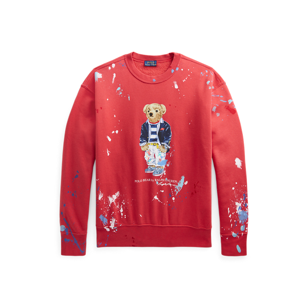 Paint Splatter Polo Bear Sweatshirt