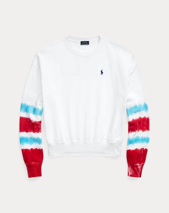Tie dye logo sweatshirt van French Terry