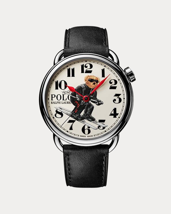 Ski Polo Bear stalen horloge 42 mm