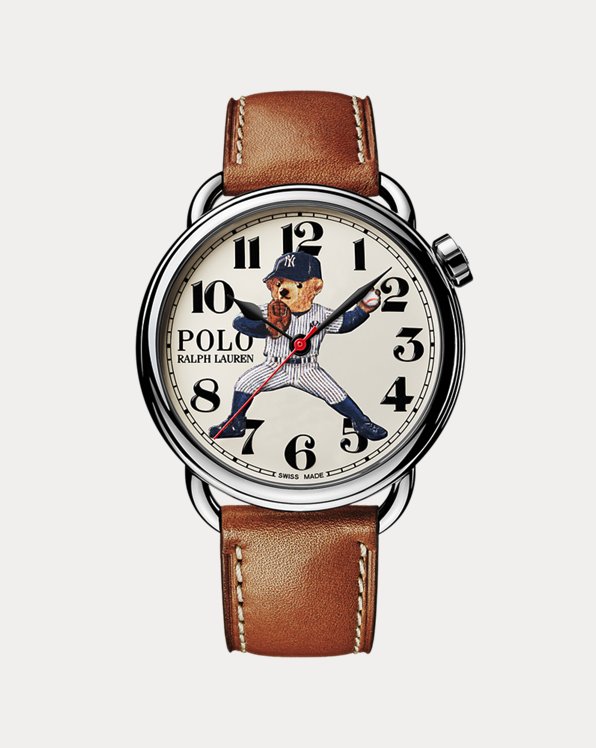 Polo Bear Yankees stalen horloge 42 mm