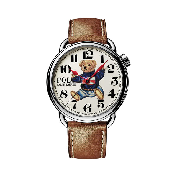 Sitting Polo Bear 42 MM Steel Watch