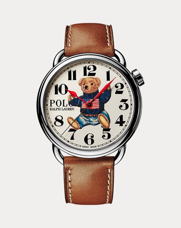 Stalen horloge 42 mm zittende Polo Bear