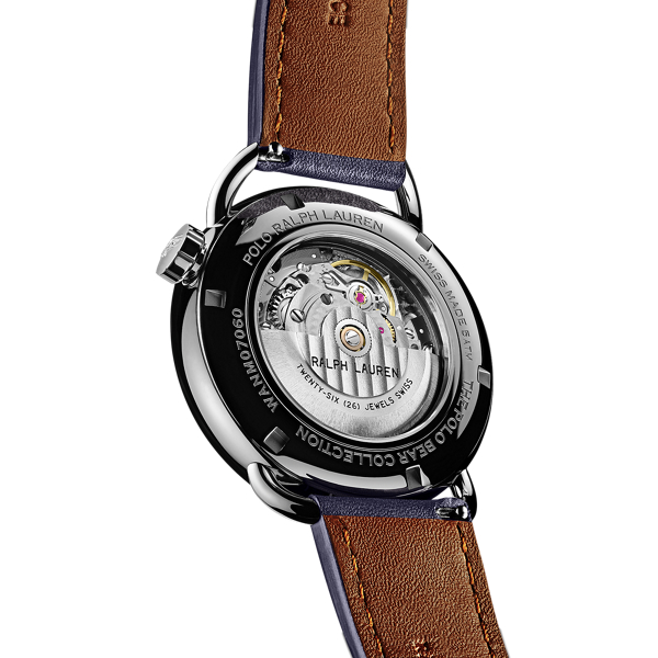 Stalen horloge 42 mm zittende Polo Bear voor Men Ralph Lauren® NL