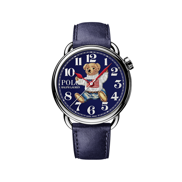 Sitting Polo Bear 42 MM Steel Watch