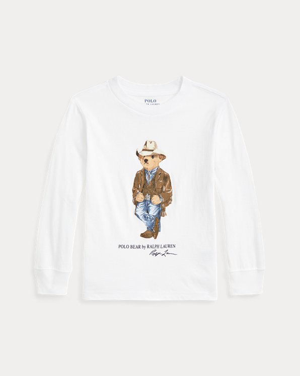 Polo Bear Cotton Long-Sleeve T-shirt