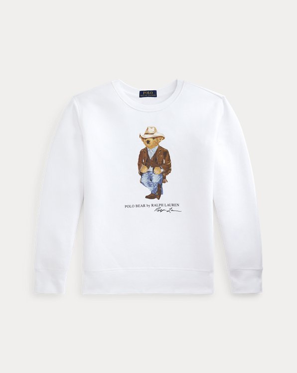 Sweatshirt van fleece met Polo Bear