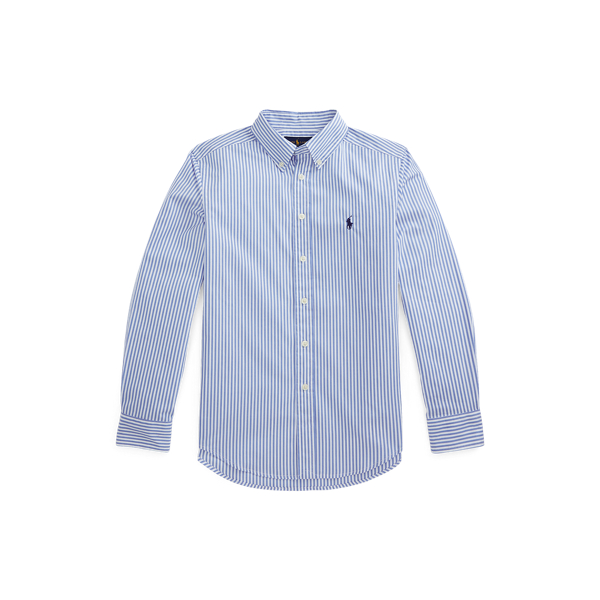 Chemise rayée en popeline de coton