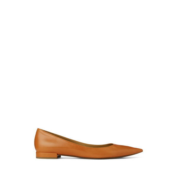 Sapatos de ballet em pele de cabra Kendrya