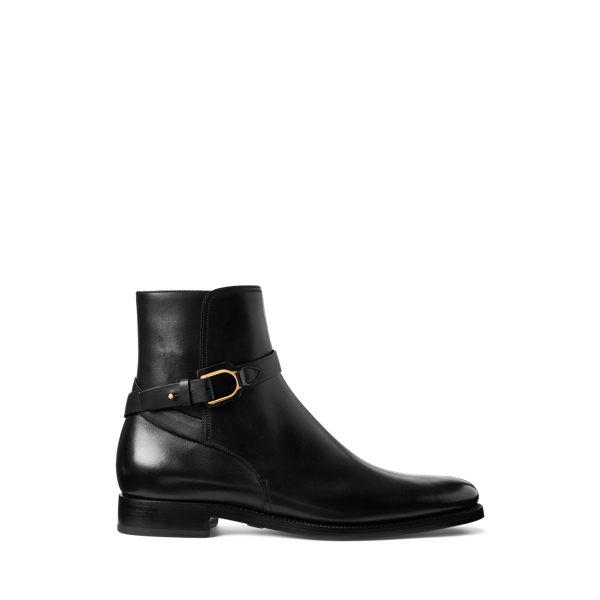 Bota de couro de vitela polido Welington