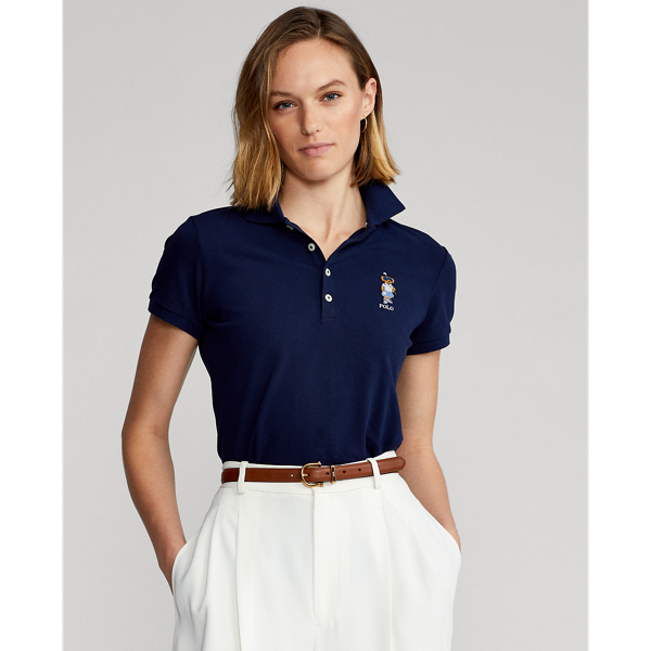 Polo Bear Tailored Fit Polo Shirt for Women Ralph Lauren® UK