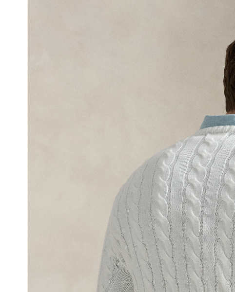 This cotton jumper combines two of Polo's most iconic design elements: a textural cable-knit motif and our signature embroidered Pony.