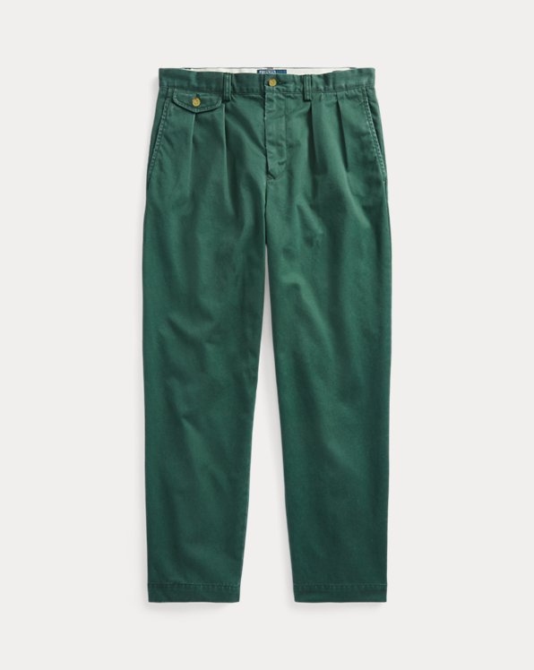 Geplooide relaxed fit chino broek Whitman