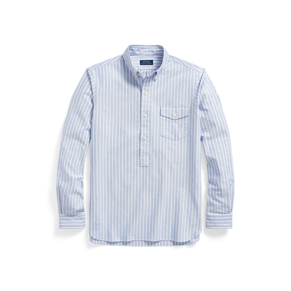 Chemise Oxford classique rayée à enfiler