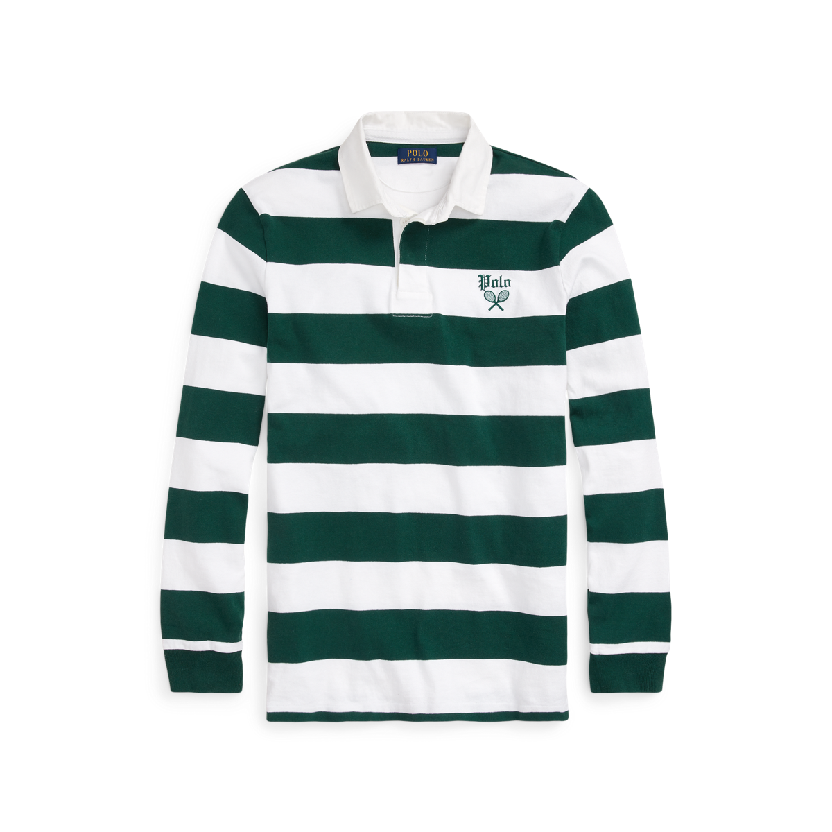 CLASSIC COMBED COTTON UNIVERSITY OF OXFORD STRIPED RUGBY SHIRT 