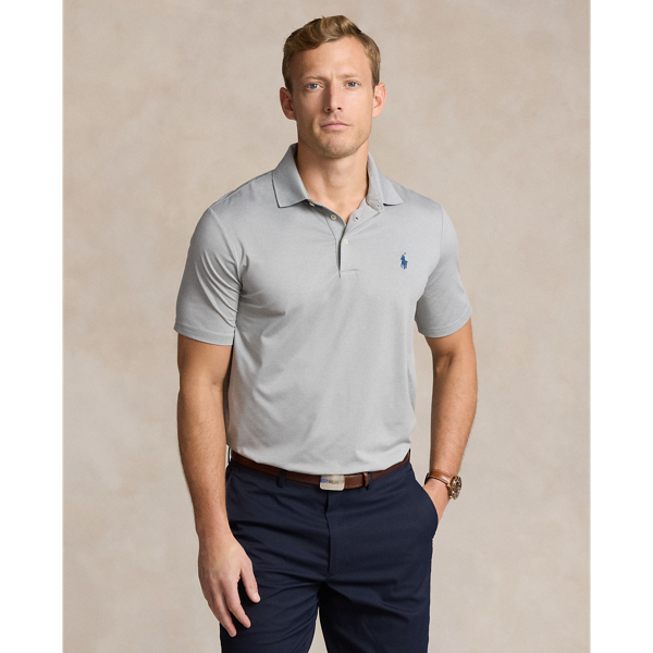 Simpatizzare Male Frenesia gray polo shirt fiore Velocemente filtro