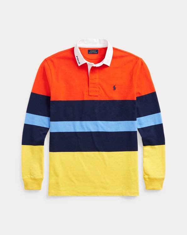 Men S Rugby Shirts T Ralph Lauren, Red Blue Yellow Rugby Shirt