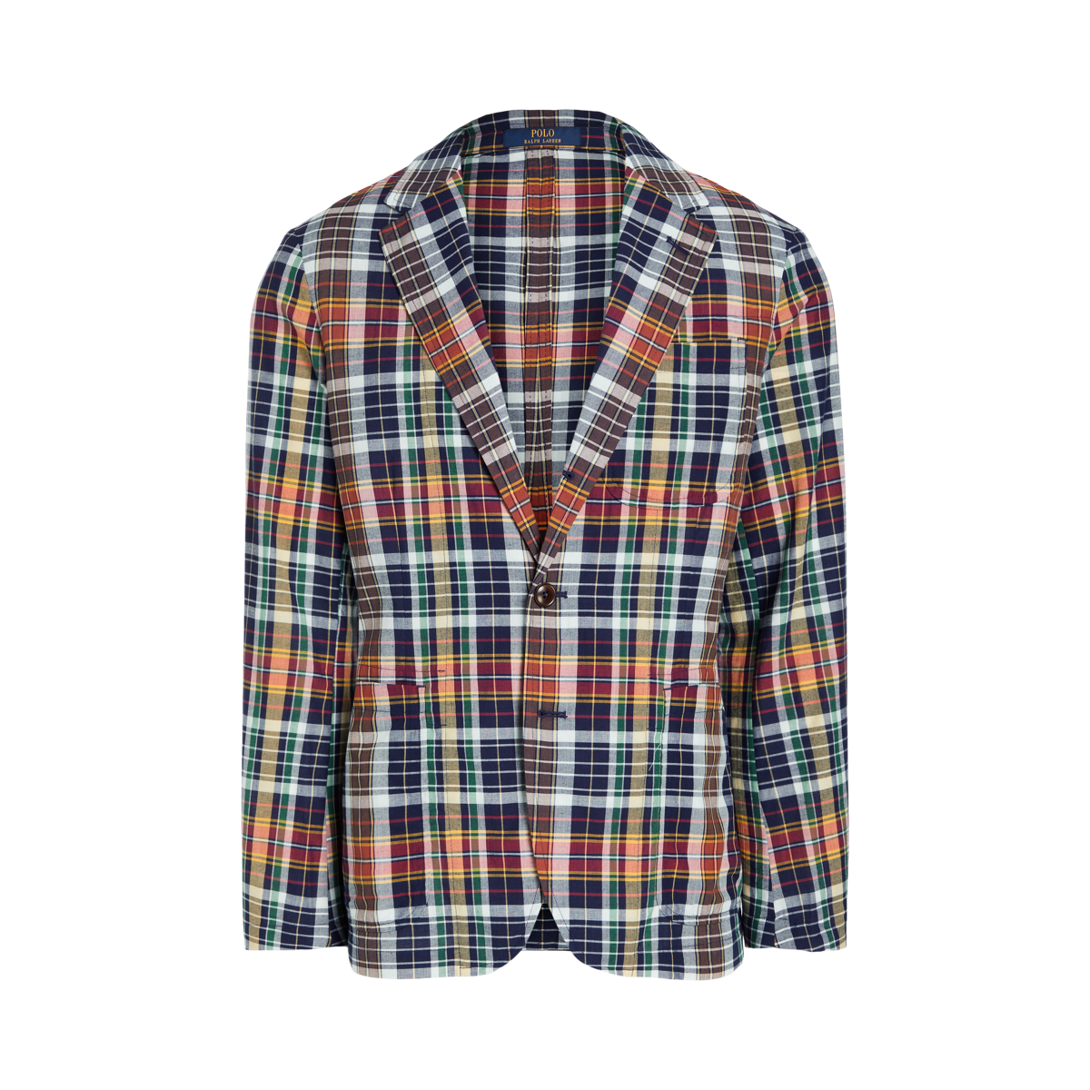 Polo Unconstructed Madras Sport Coat