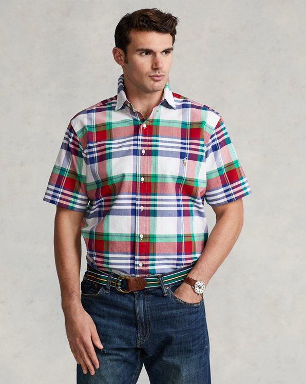 Men's Short Sleeve Oxford Casual Shirts & Button Down Shirts 