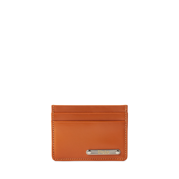 Porte-cartes en cuir de bride