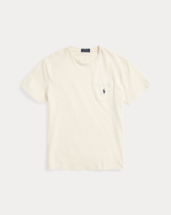 Custom slim katoen-linnen shirt borstzak