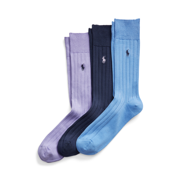 RibKnit Trouser Sock ThreePack for Men Ralph Lauren® AM