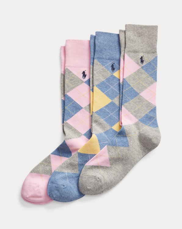 Argyle Trouser Sock Three-Pack