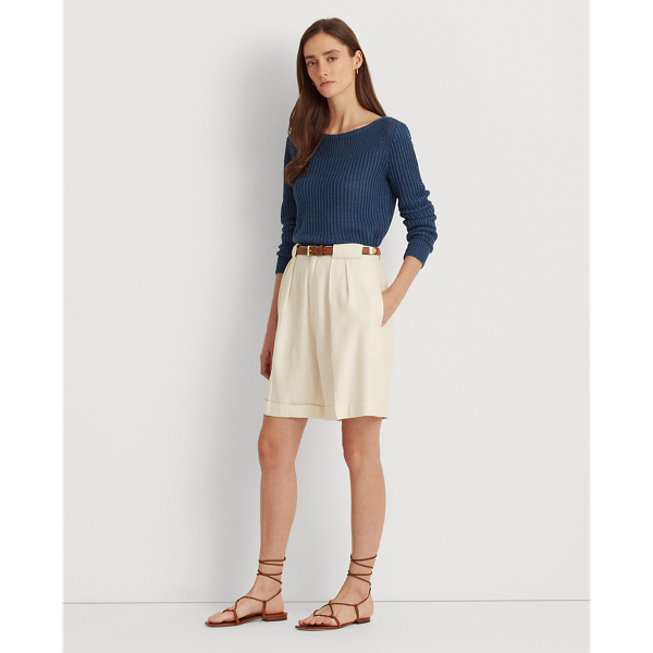 Lauren Boatneck Linen-Blend Sweater 3