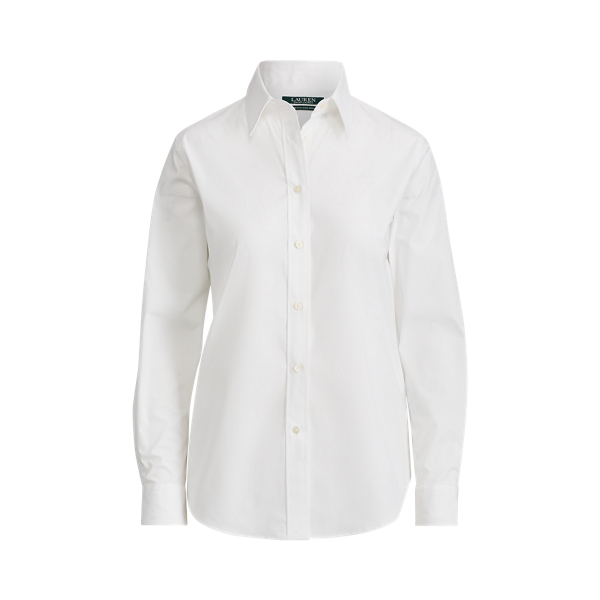 Chemise infroissable popeline de coton