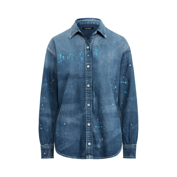 PaintSplatter Denim Shirt for Women Ralph Lauren® PT