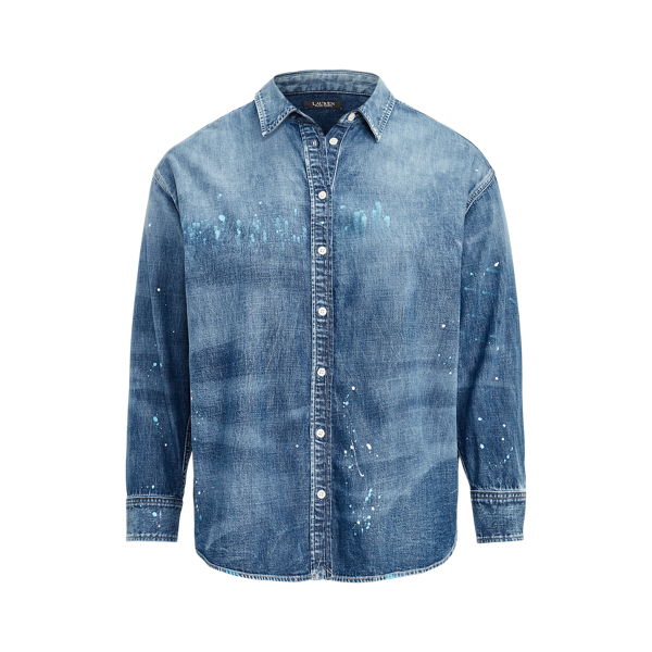 PaintSplatter Denim Shirt for Women Ralph Lauren® GI