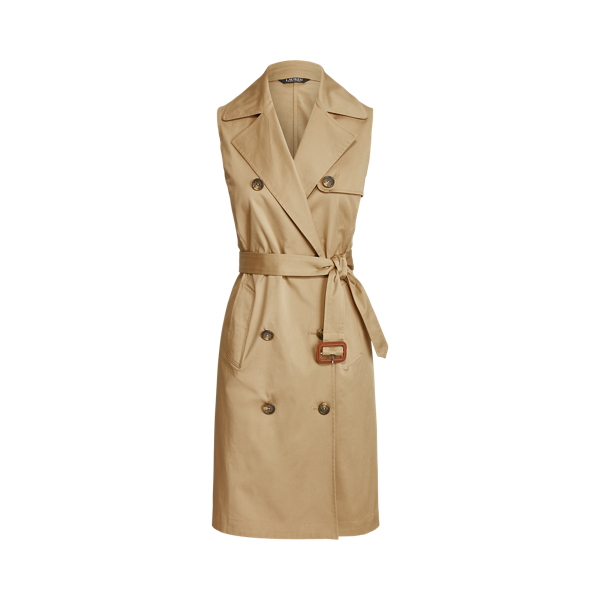 Micro-Sanded Twill Sleeveless Dress