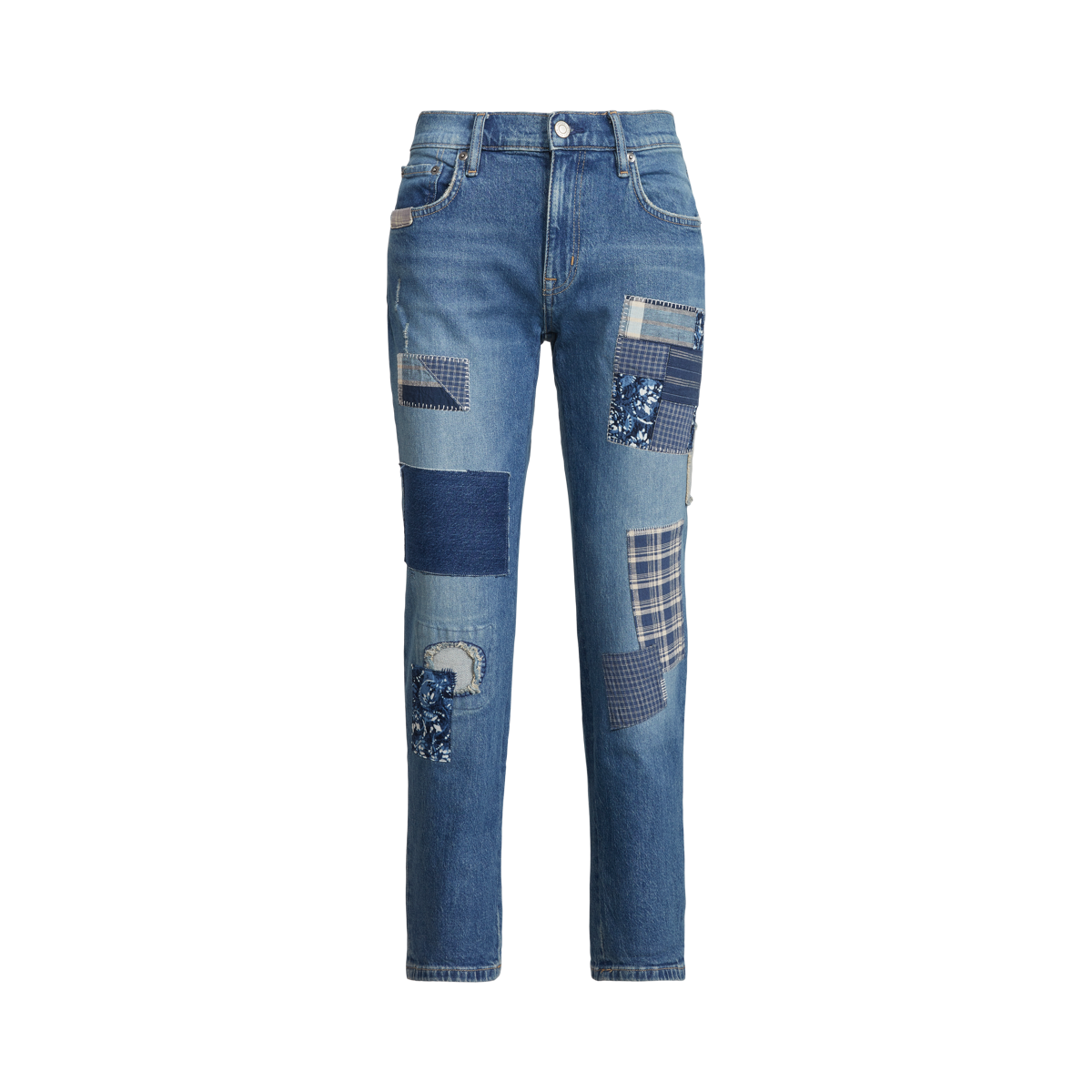 Patchwork Relaxed Tapered Jean