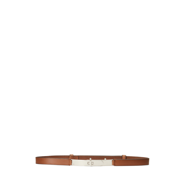 Turn-Lock Leather Belt