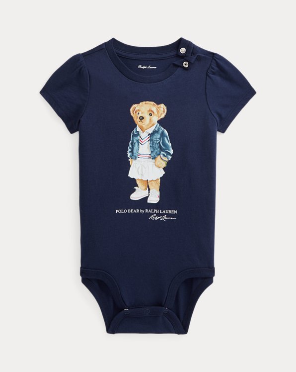 Body bébé Polo Bear en jersey de coton