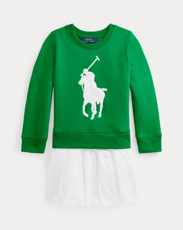Big Pony Fleece Sweatshirt Dress