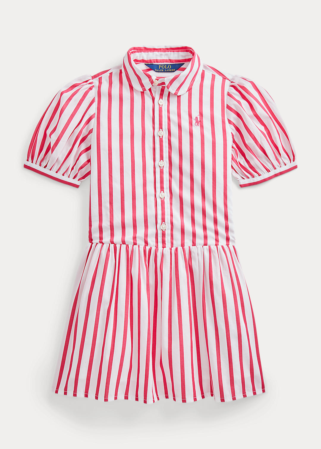 Striped Cotton Poplin Shirtdress
