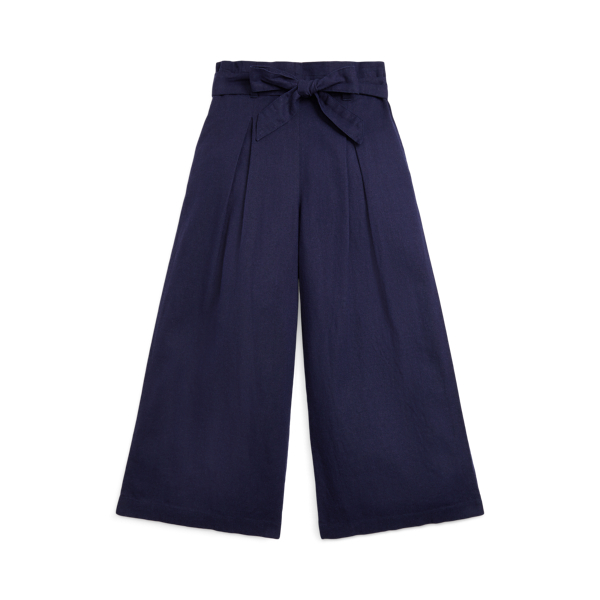 Pantalon 7/8 jambe large en lin mélangé pour Children | Ralph Lauren® FR