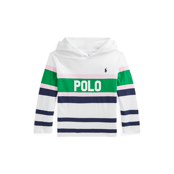 T-shirt em algodão com capuz e logótipo