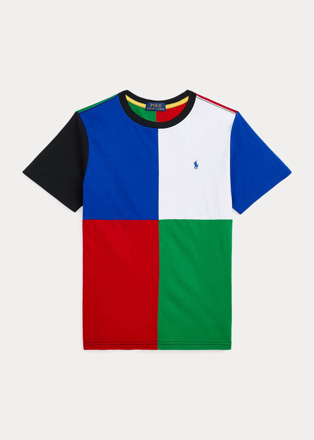 Color-Blocked Cotton Jersey Tee
