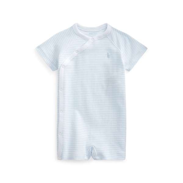 Combishort rayé en coton bio