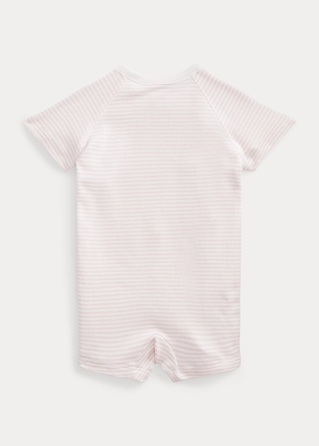 Baby Girl Striped Organic Cotton Shortall 2