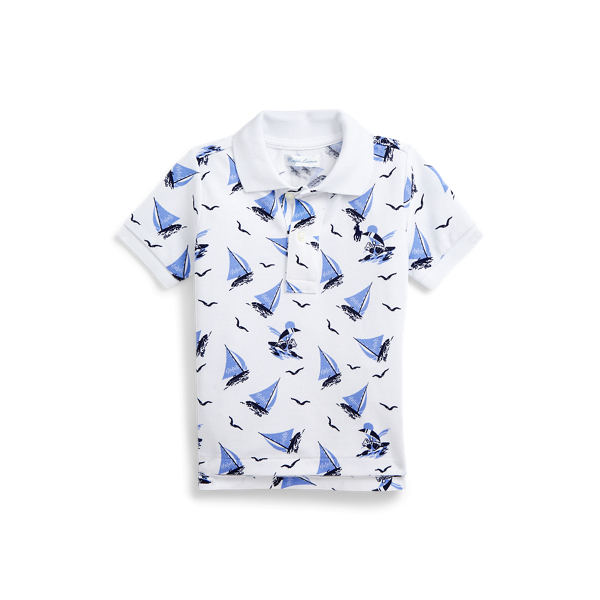 Polo Bear Cotton Mesh Polo Shirt