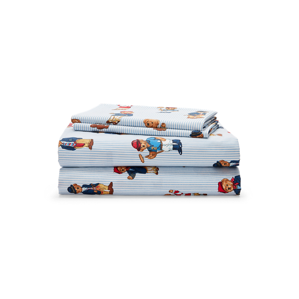 Teddy Bear Stripe Sheet Set