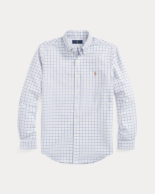 Custom fit Tattersall Oxford overhemd