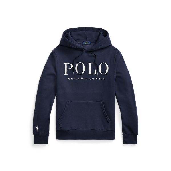 Sweat à capuche logo brodé en molleton