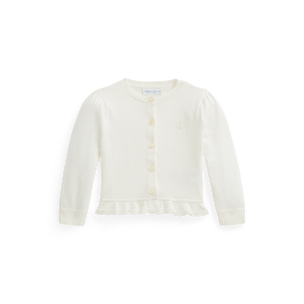 Cardigan à basque en coton