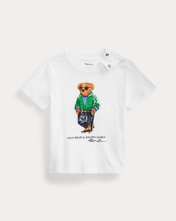 Katoenen jersey T-shirt met Polo Bear
